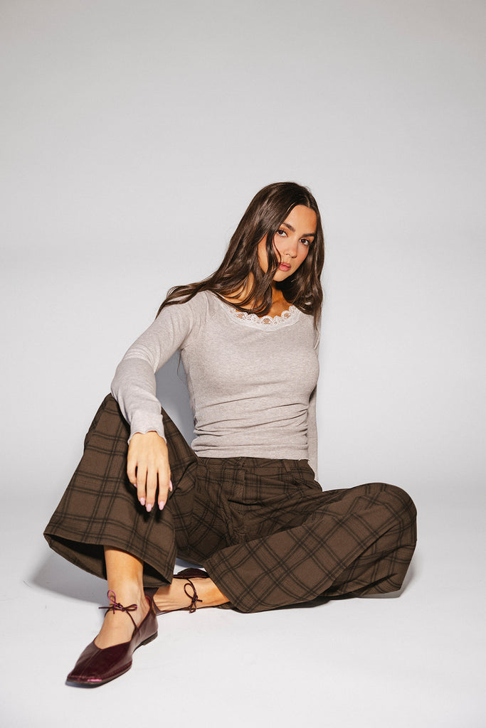polly plaid pants