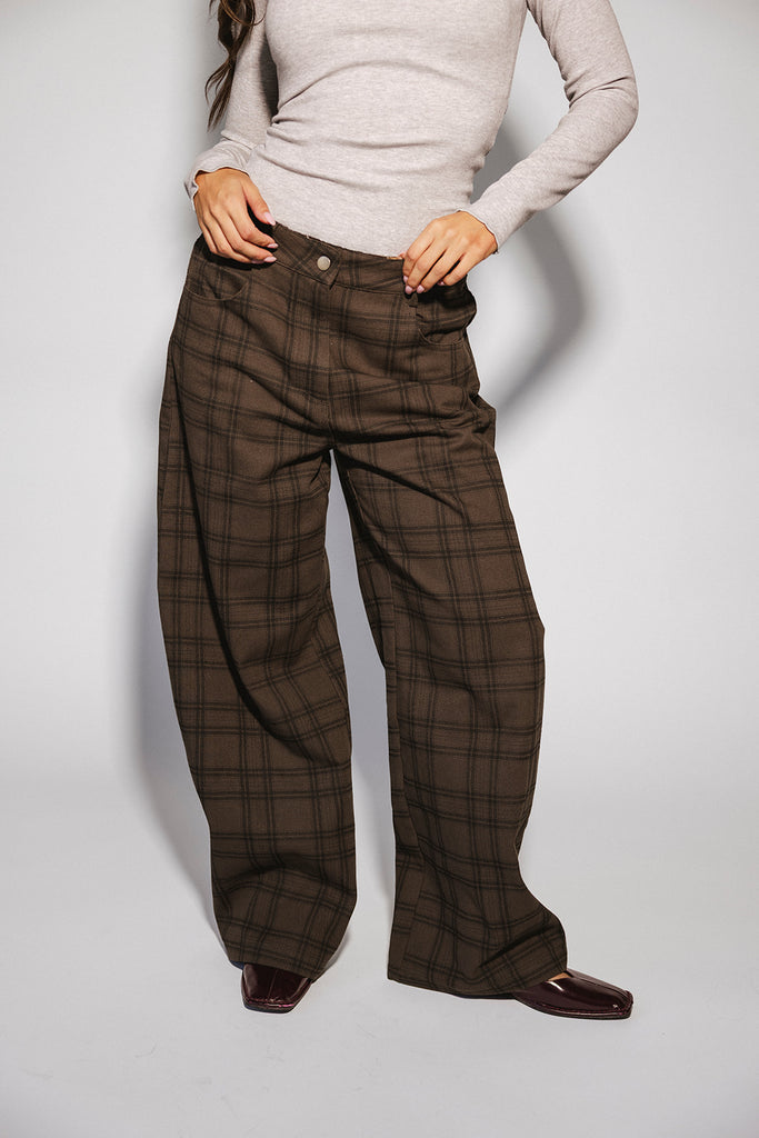 polly plaid pants