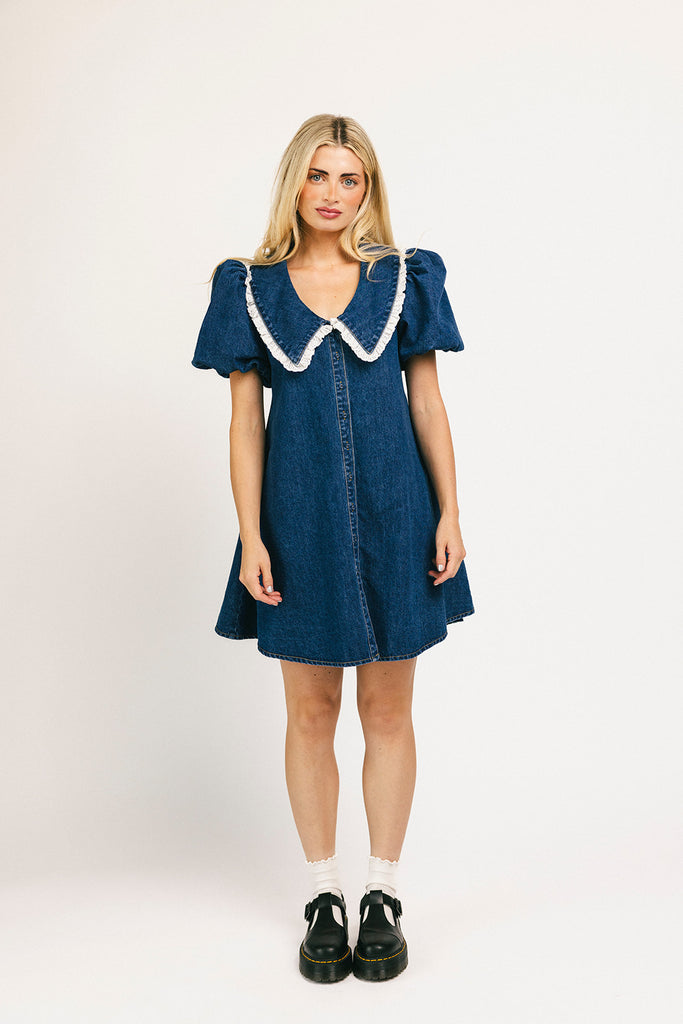 poppy collared dress // denim darling *zoco exclusive*