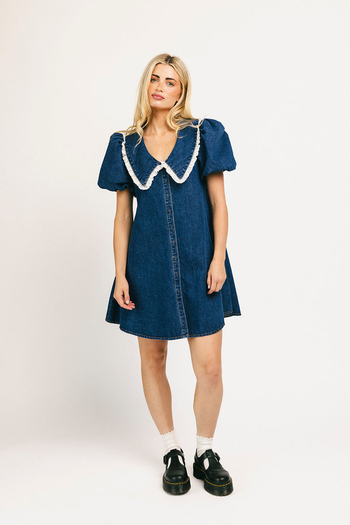 poppy collared dress // denim darling *zoco exclusive*