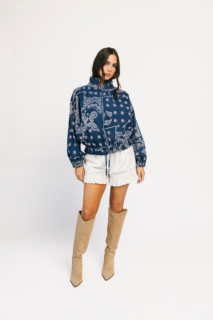 trilby denim jacket // paisley