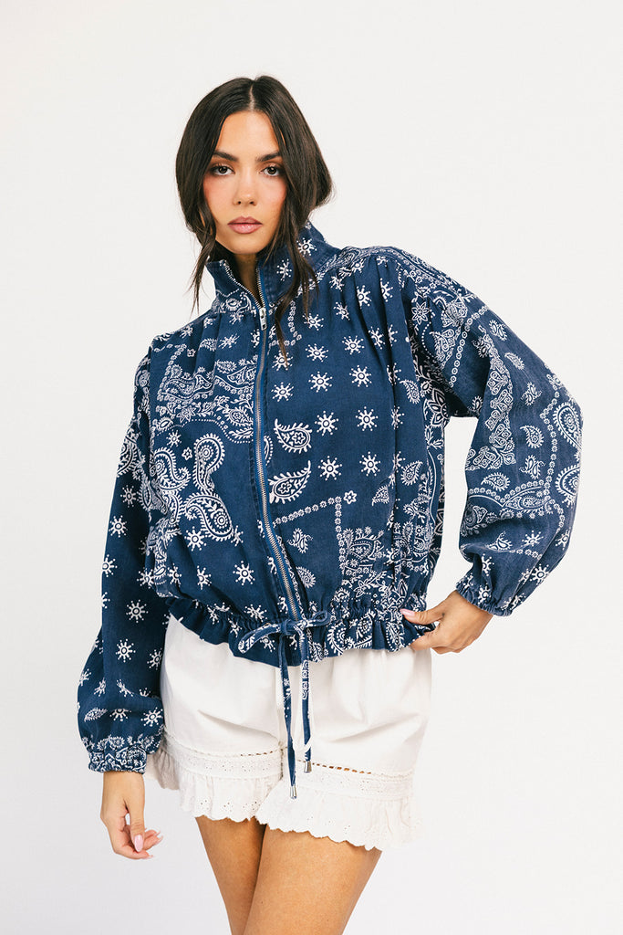 trilby denim jacket // paisley