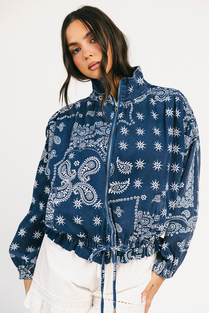 trilby denim jacket // paisley
