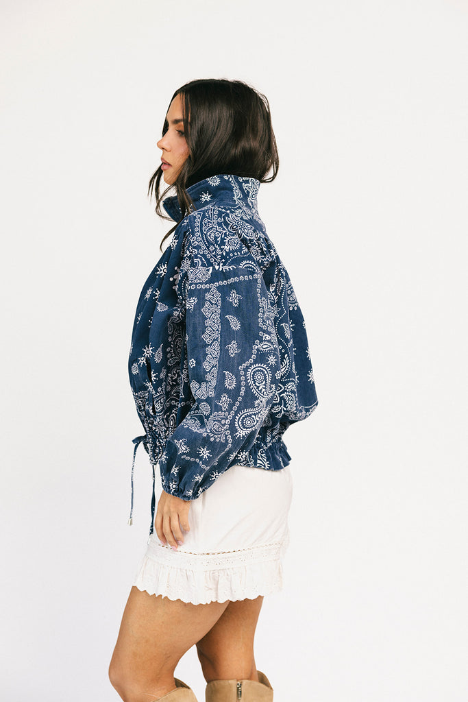 trilby denim jacket // paisley