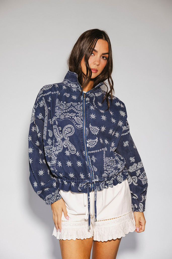 trilby denim jacket // paisley