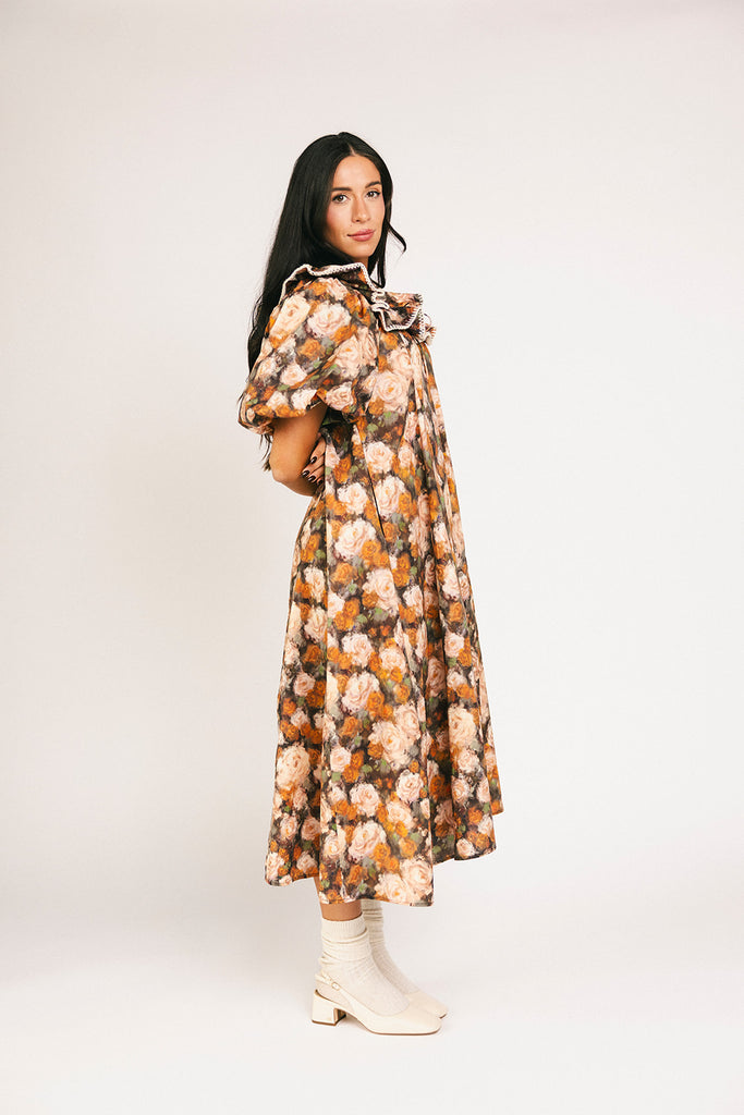 good luck puff sleeve dress // cocoa bloom *zoco exclusive*