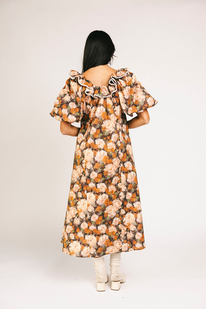 good luck puff sleeve dress // cocoa bloom *zoco exclusive*