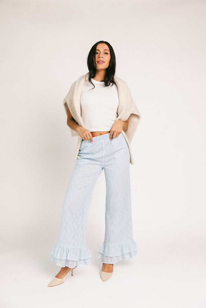 your turn pants // blue lace *zoco exclusive*