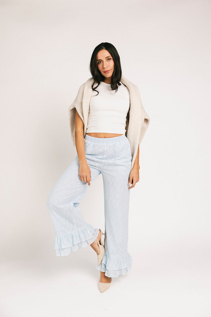 your turn pants // blue lace *zoco exclusive*