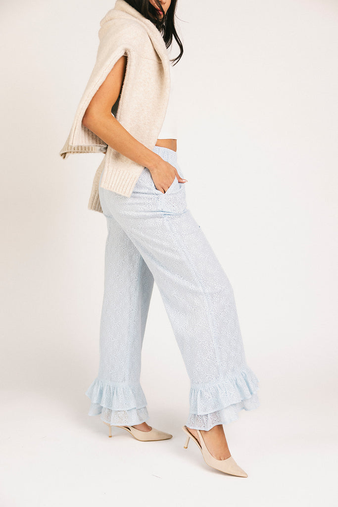 your turn pants // blue lace *zoco exclusive*