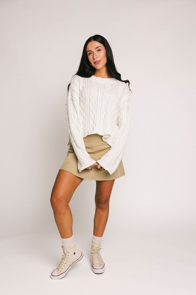 terri cable knit sweater