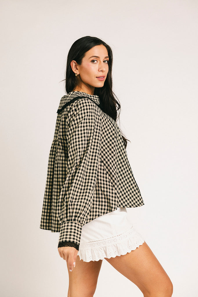 layla gingham top