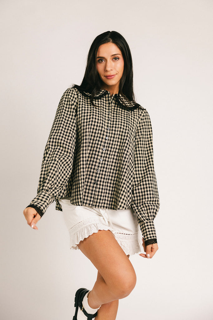 layla gingham top
