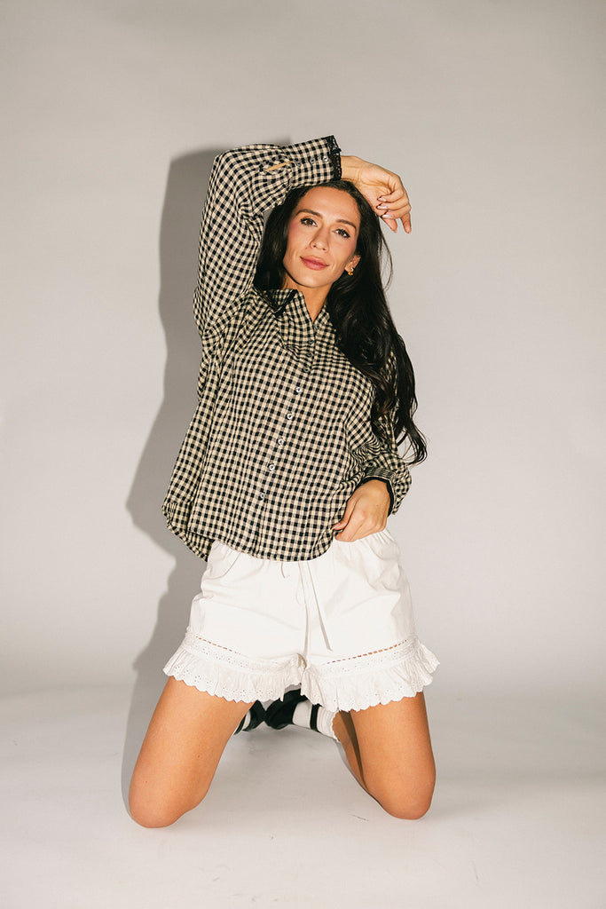 layla gingham top