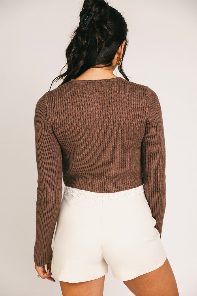 dawn cardigan // brown