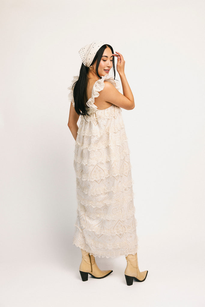 love struck maxi dress // off white *zoco exclusive*
