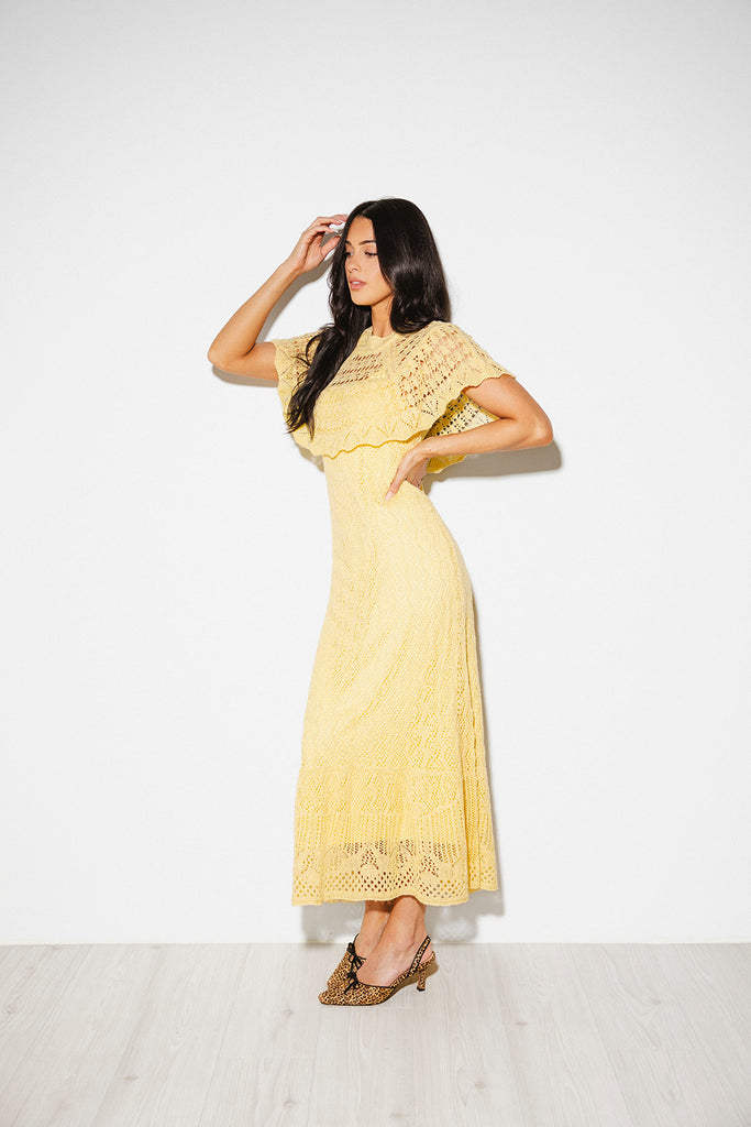 florence crochet dress // yellow *zoco exclusive*
