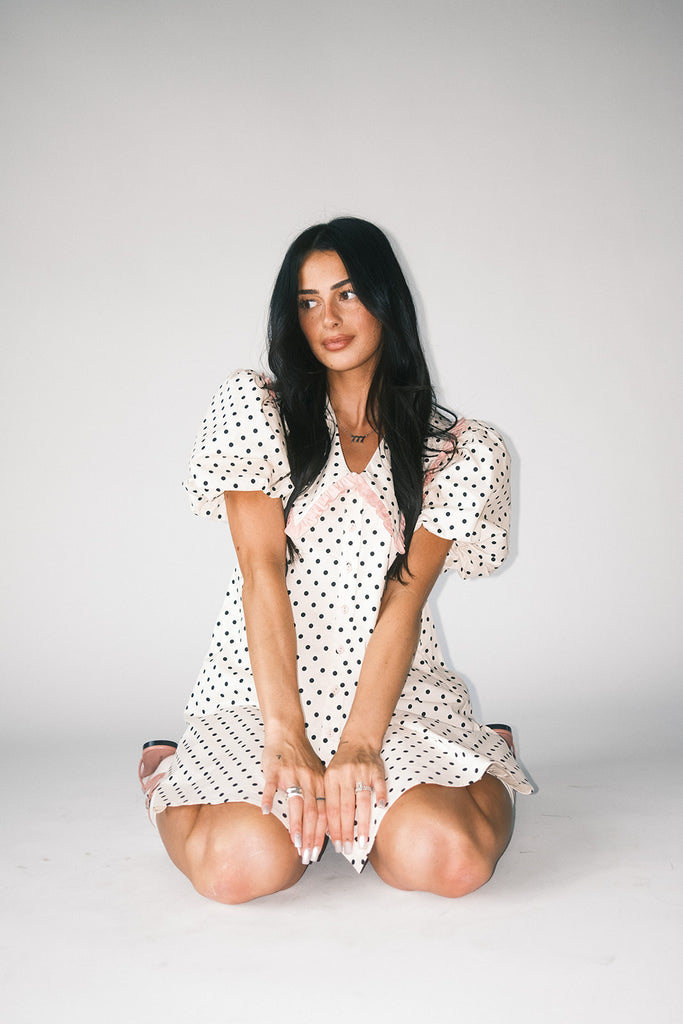 poppy collared dress // polka dot *zoco exclusives*