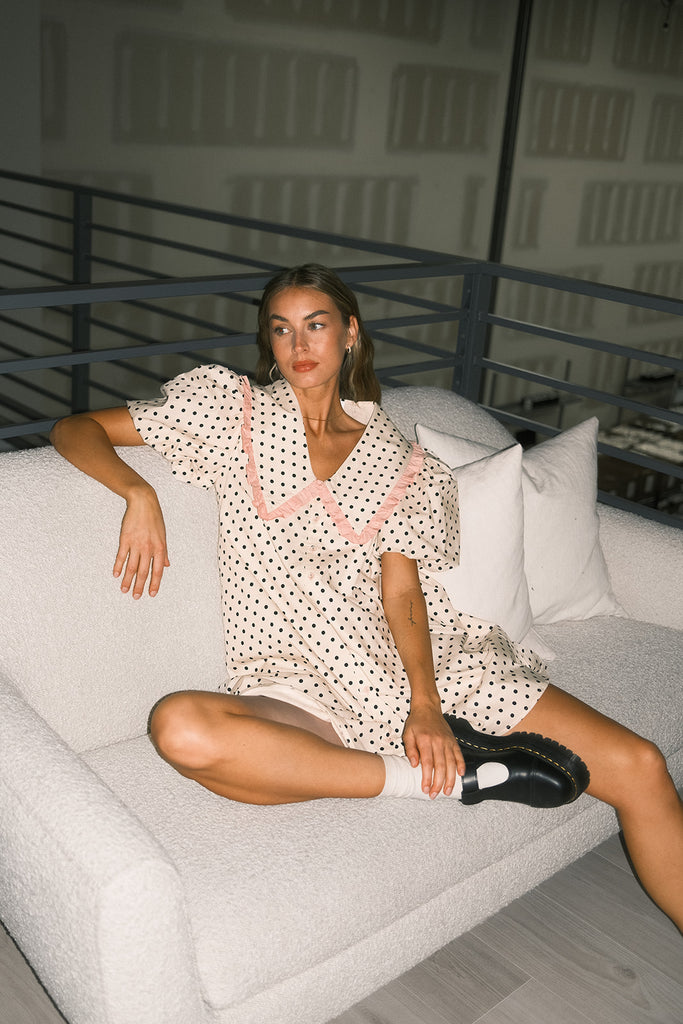 poppy collared dress // polka dot *zoco exclusives*
