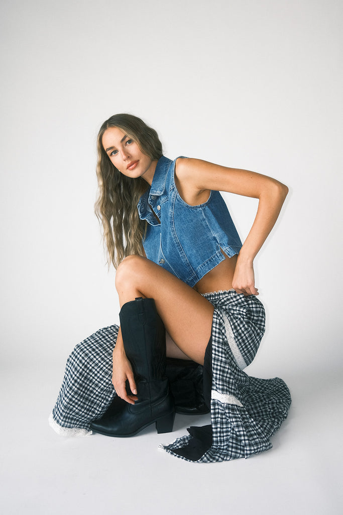 lover denim vest *zoco exclusive*