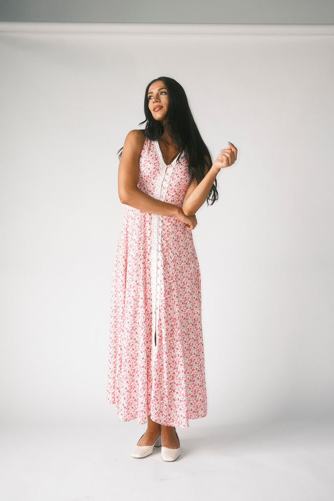 honey floral dress // pink *zoco exclusive*