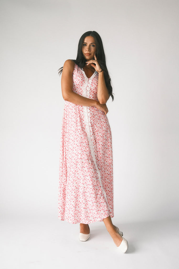 honey floral dress // pink *zoco exclusive*