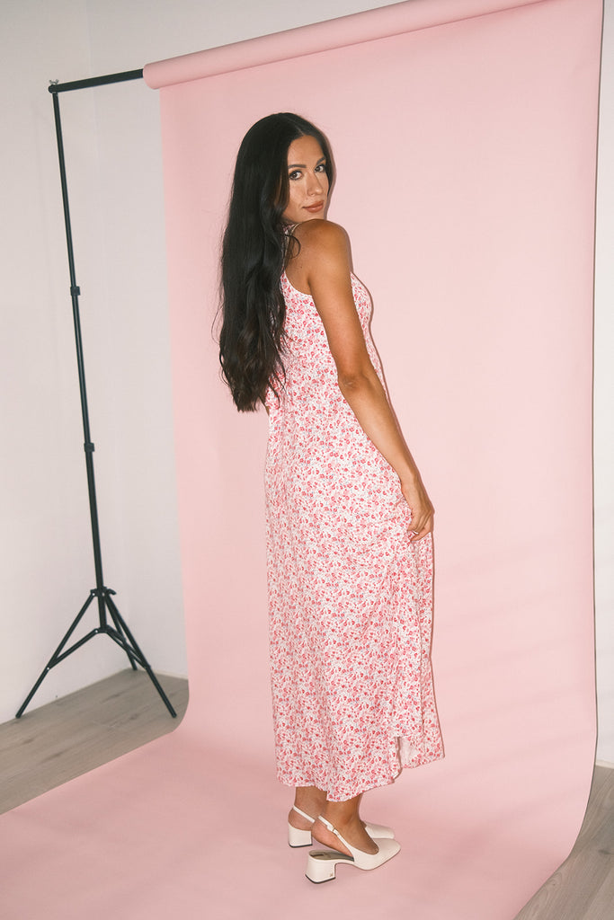 honey floral dress // pink *zoco exclusive*