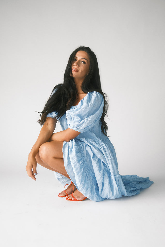 daymaker dress // baby blue *zoco exclusive*