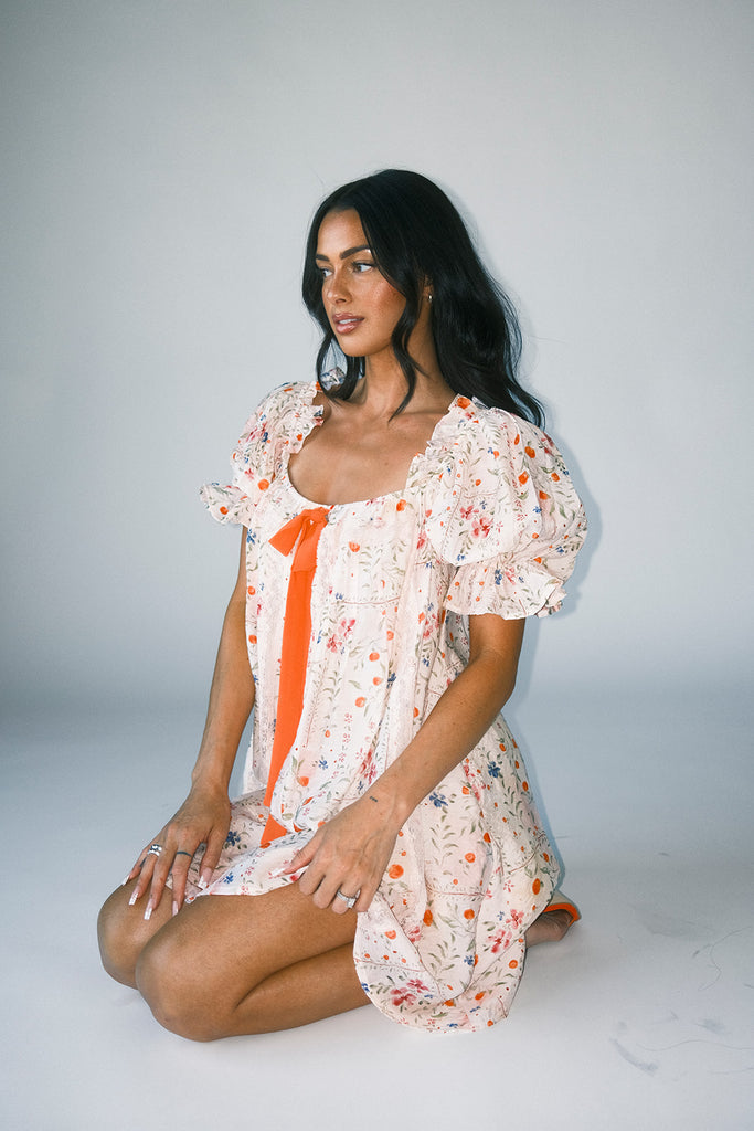 ruby mini dress // apricot *zoco exclusive*