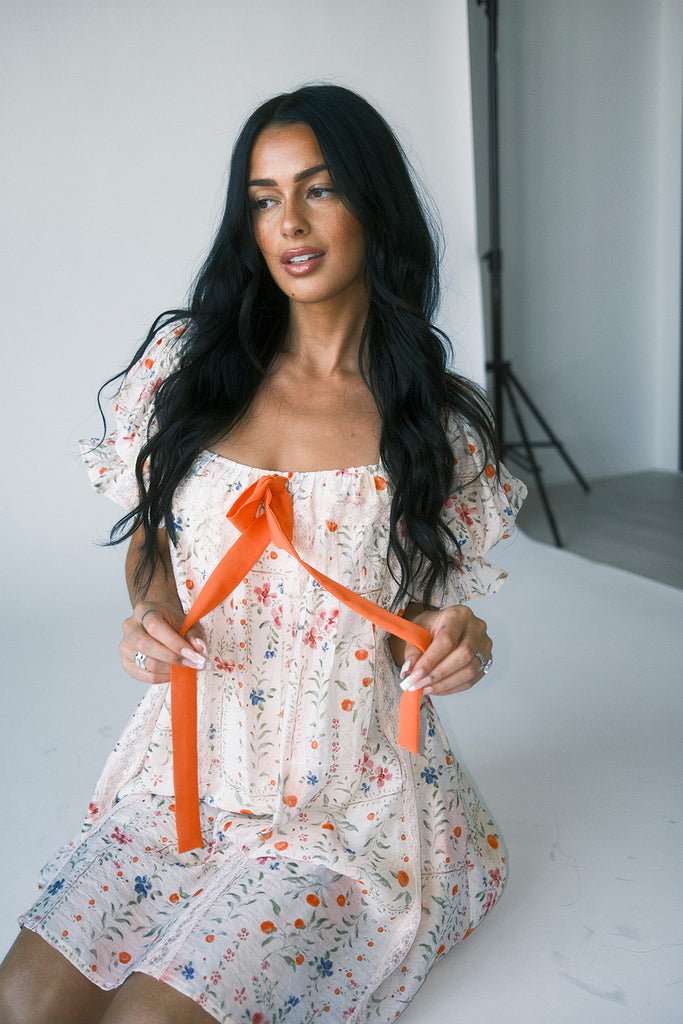 ruby mini dress // apricot *zoco exclusive*