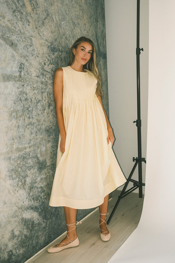 heidi dress // butter yellow *zoco exclusive*
