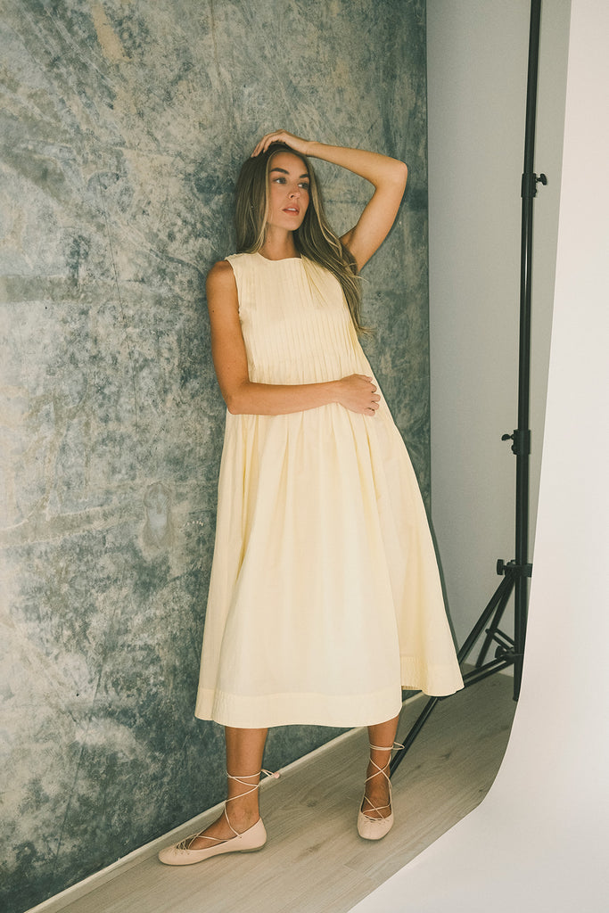 heidi dress // butter yellow *zoco exclusive*