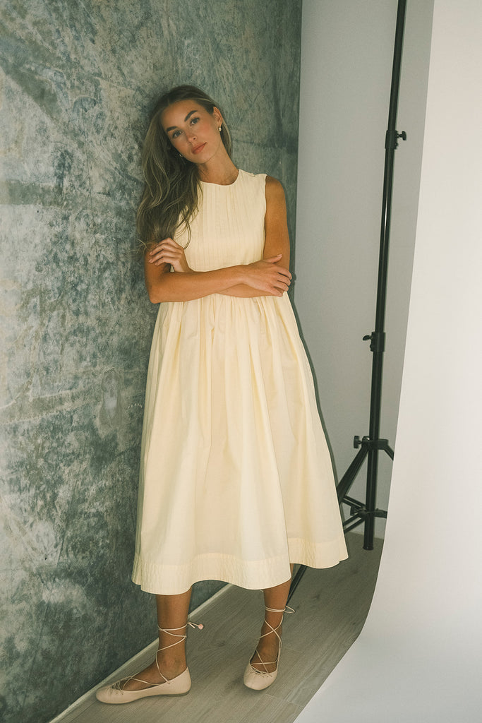 heidi dress // butter yellow *zoco exclusive*