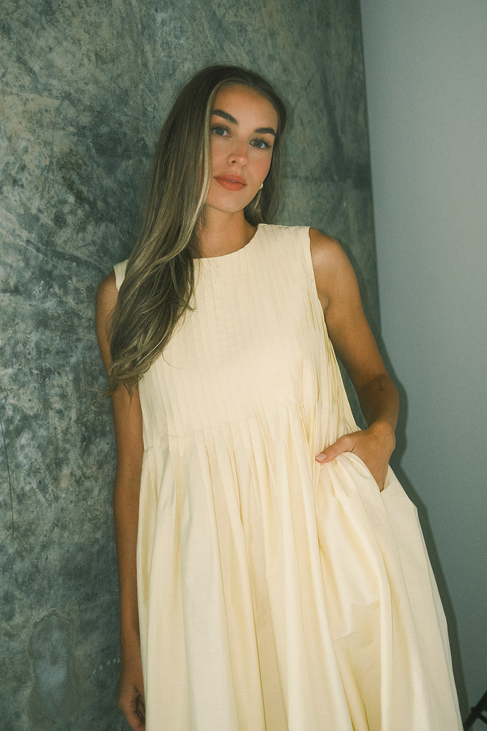 heidi dress // butter yellow *zoco exclusive*