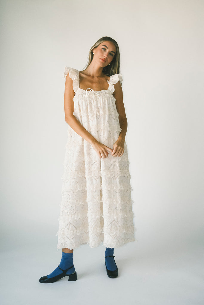 love struck maxi dress // off white *zoco exclusive*