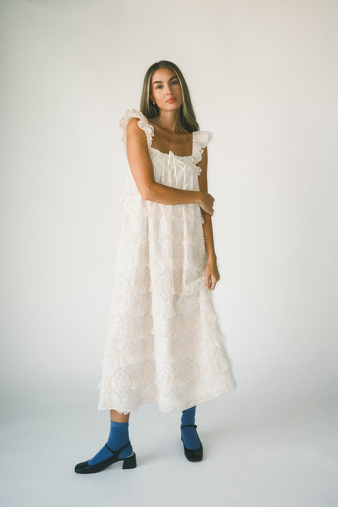 love struck maxi dress // off white *zoco exclusive*