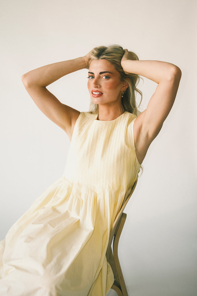 heidi dress // butter yellow *zoco exclusive*