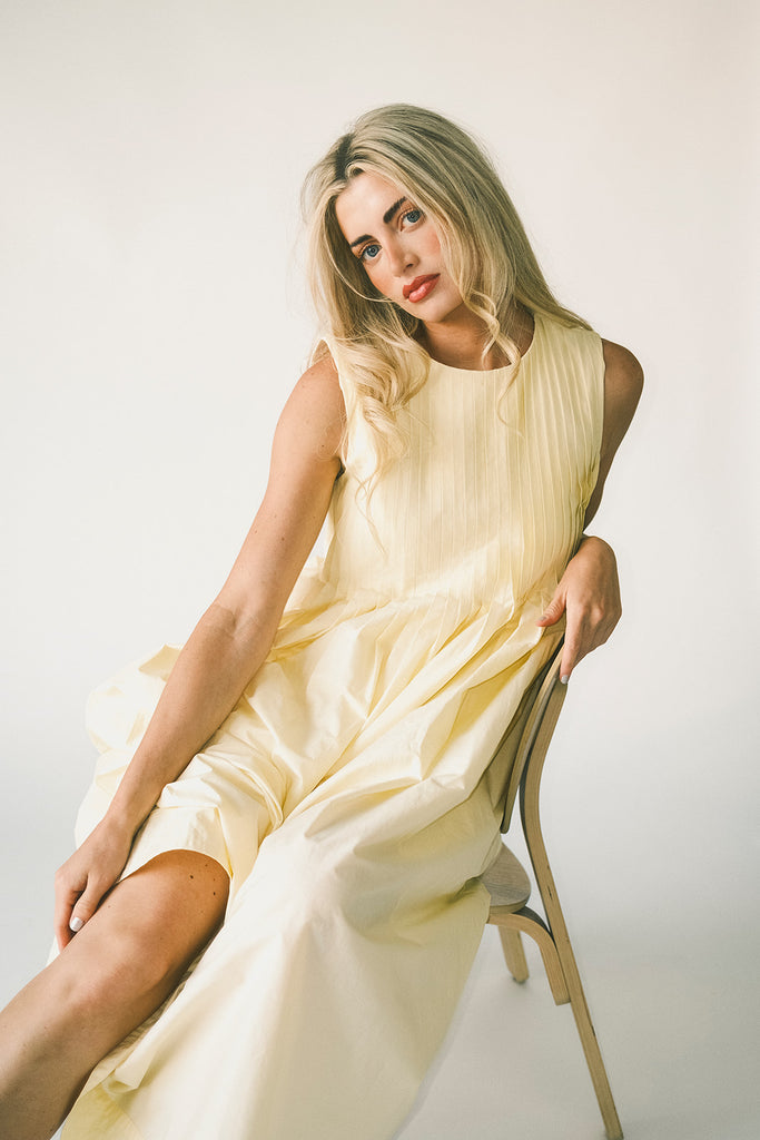 heidi dress // butter yellow *zoco exclusive*