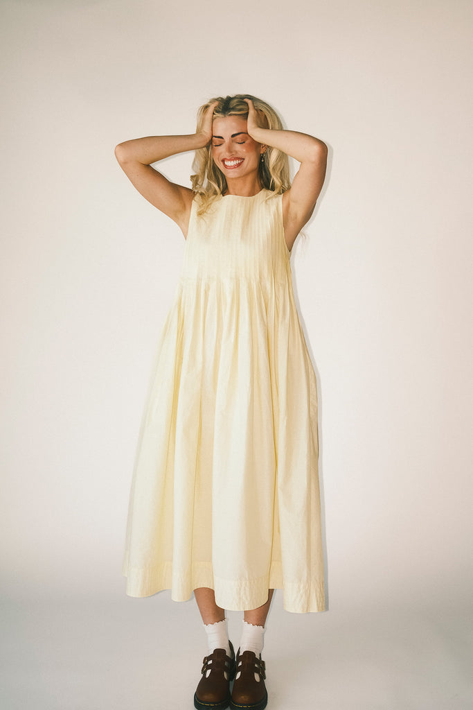 heidi dress // butter yellow *zoco exclusive*