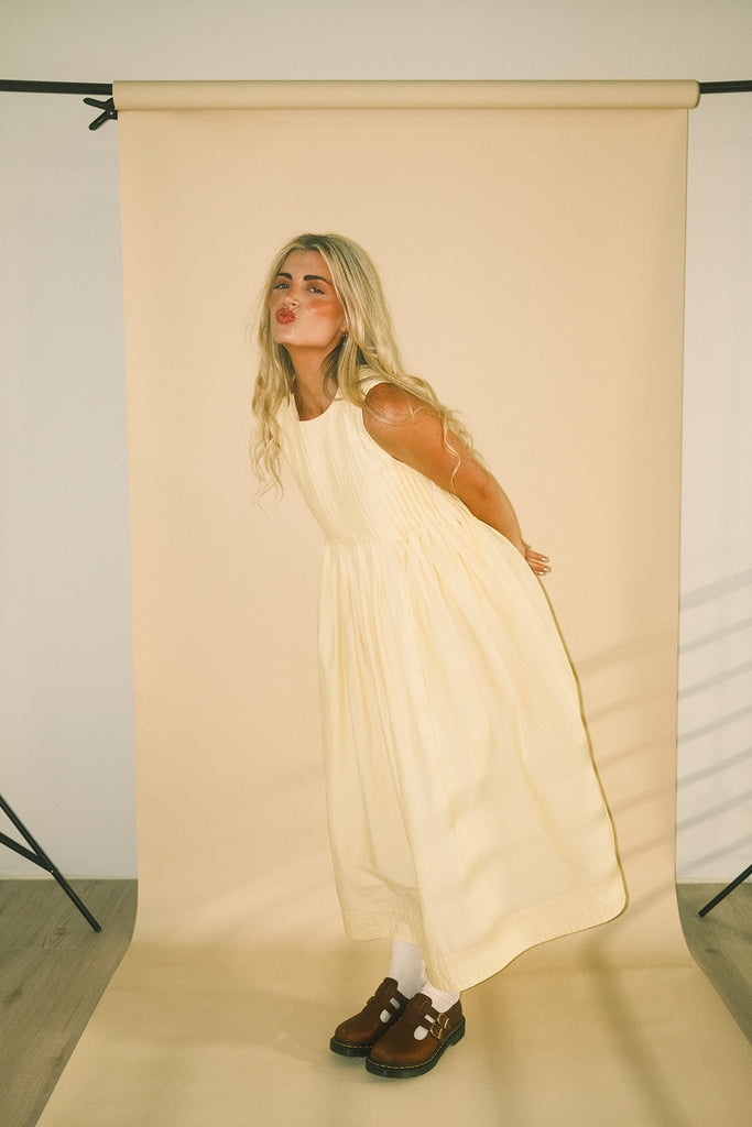 heidi dress // butter yellow *zoco exclusive*