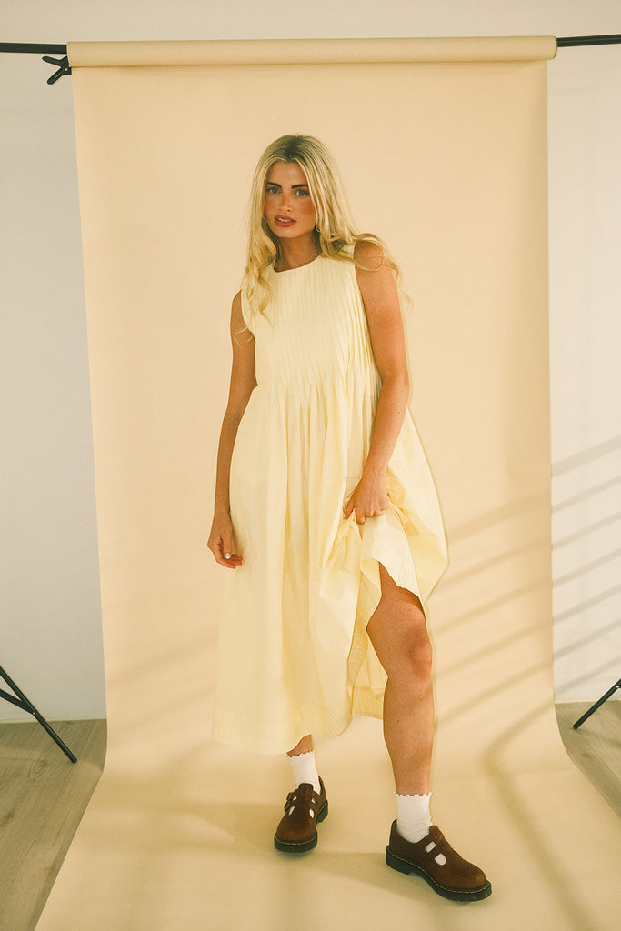 heidi dress // butter yellow *zoco exclusive*