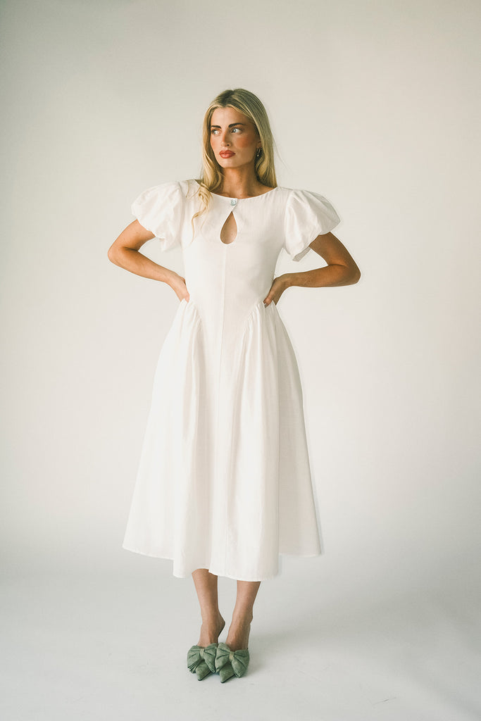 marloe midi dress // white *zoco exclusive*