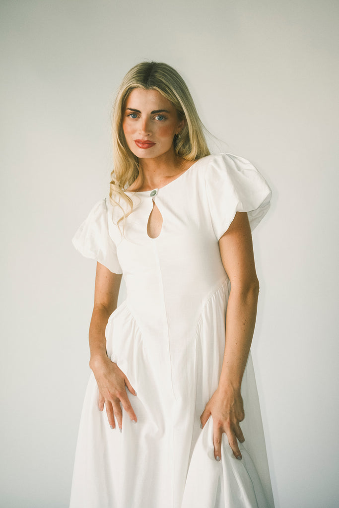 marloe midi dress // white *zoco exclusive*
