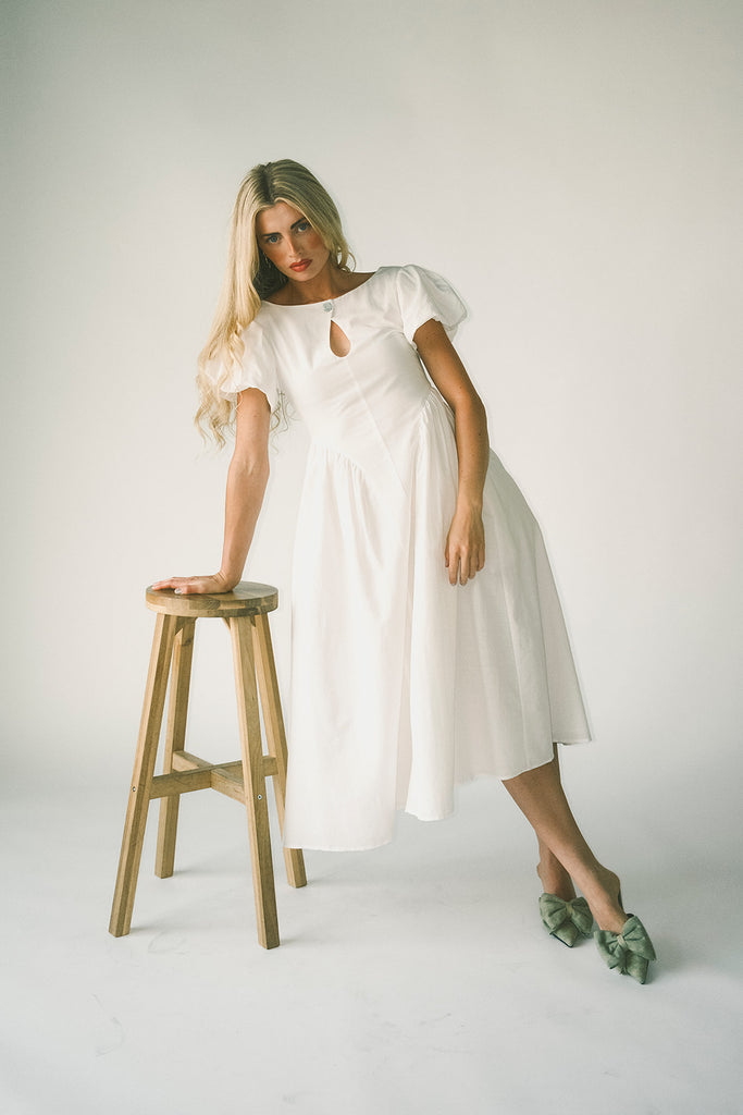 marloe midi dress // white *zoco exclusive*