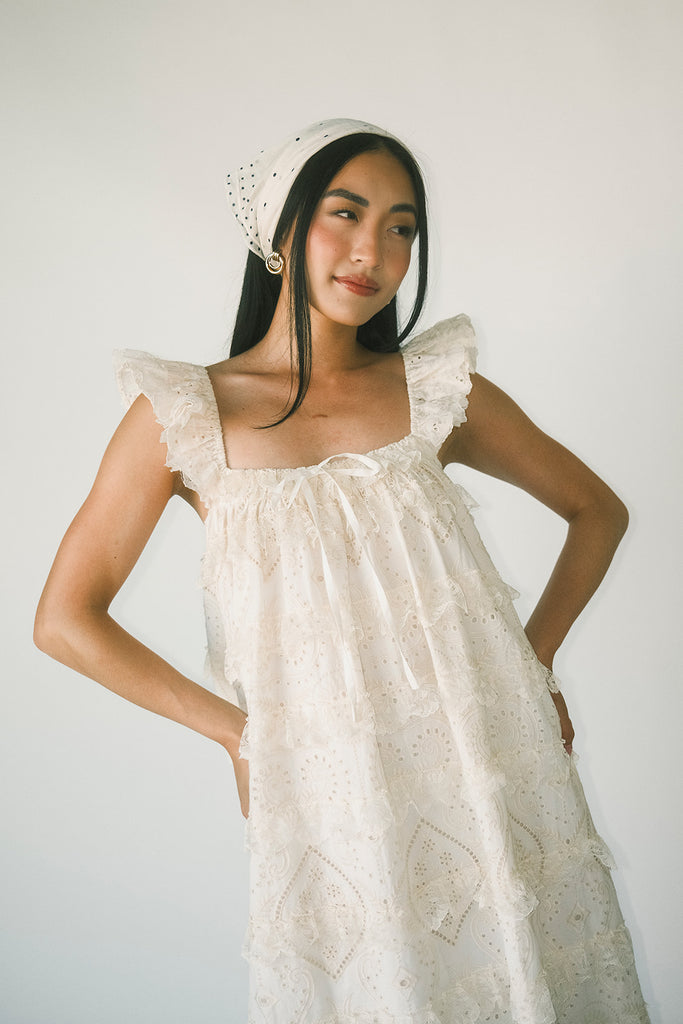 love struck maxi dress // off white *zoco exclusive*