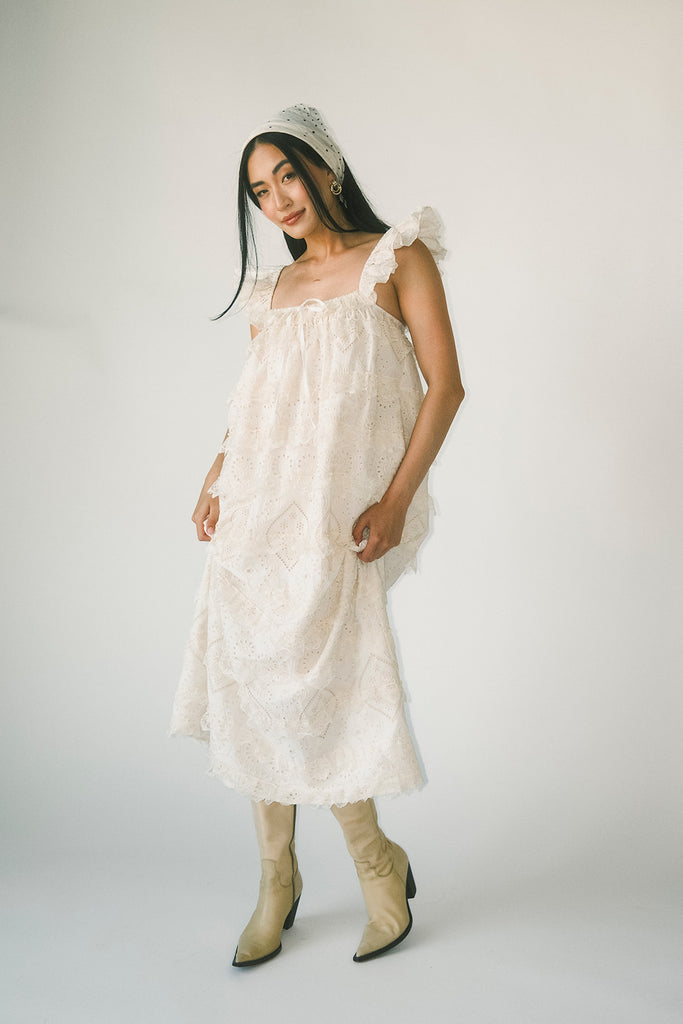 love struck maxi dress // off white *zoco exclusive*