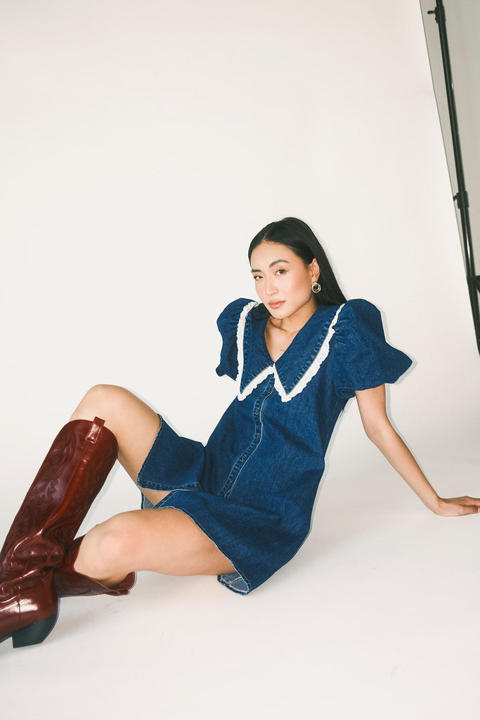 poppy collared dress // denim darling *zoco exclusive*