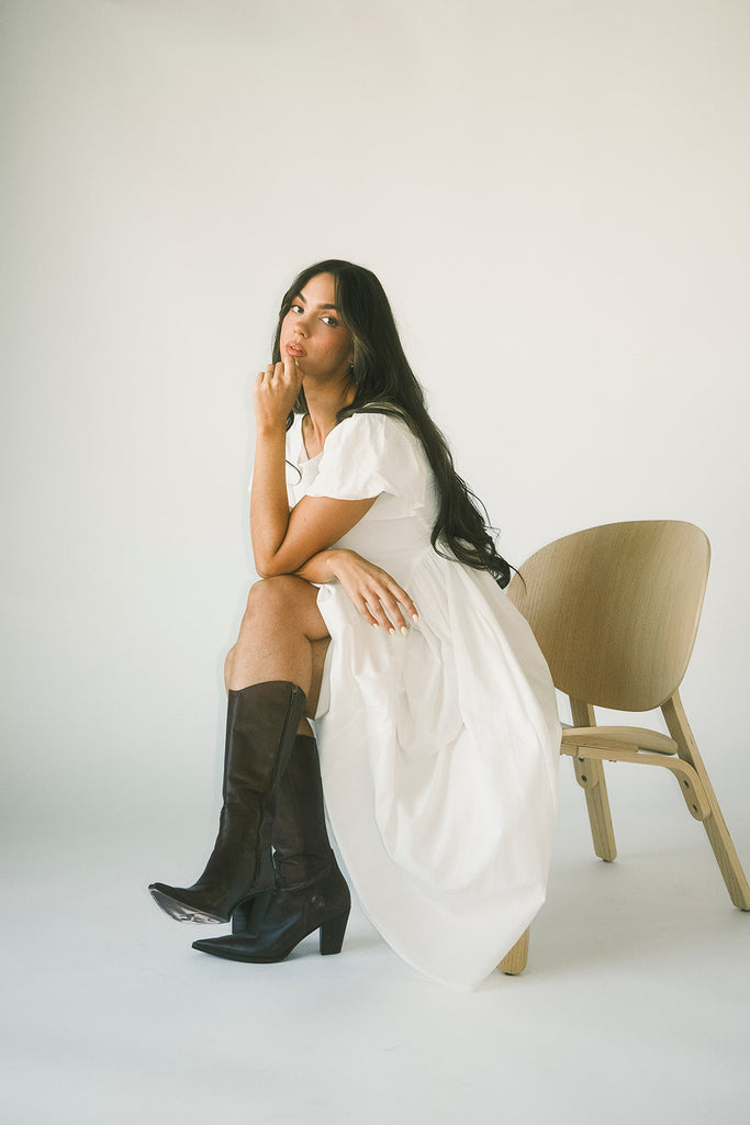 marloe midi dress // white *zoco exclusive*