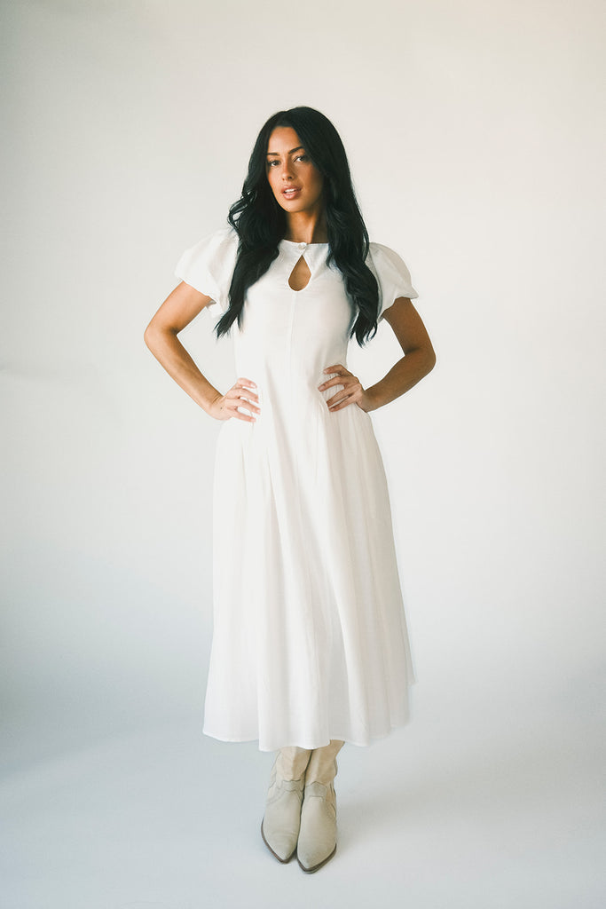 marloe midi dress // white *zoco exclusive*