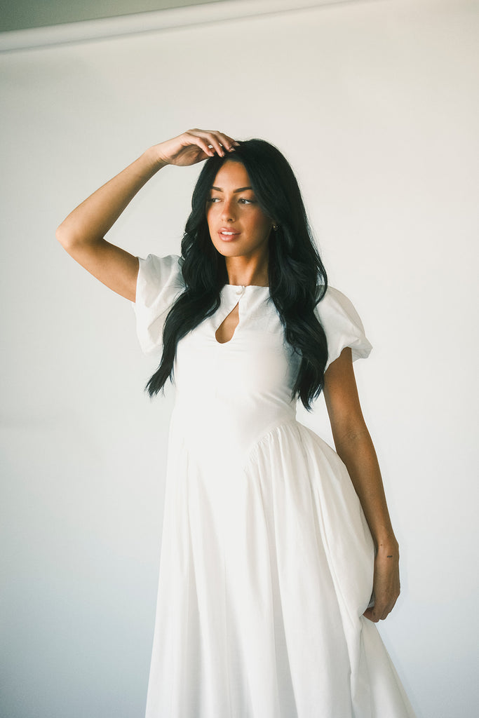 marloe midi dress // white *zoco exclusive*